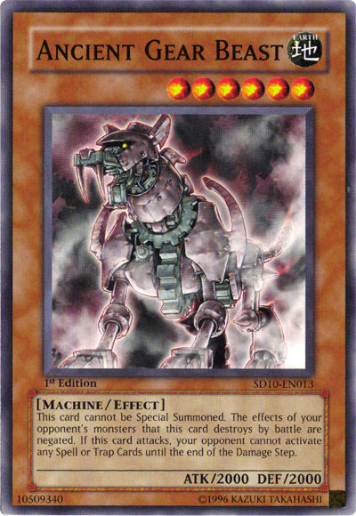 Ancient Gear Beast [SD10-EN013] Common | Good Games Adelaide SA