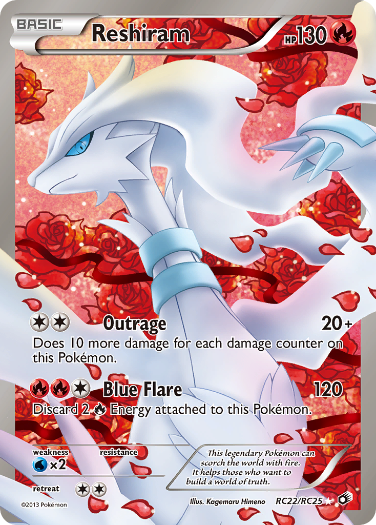 Reshiram (RC22/RC25) [Black & White: Legendary Treasures] | Good Games Adelaide SA
