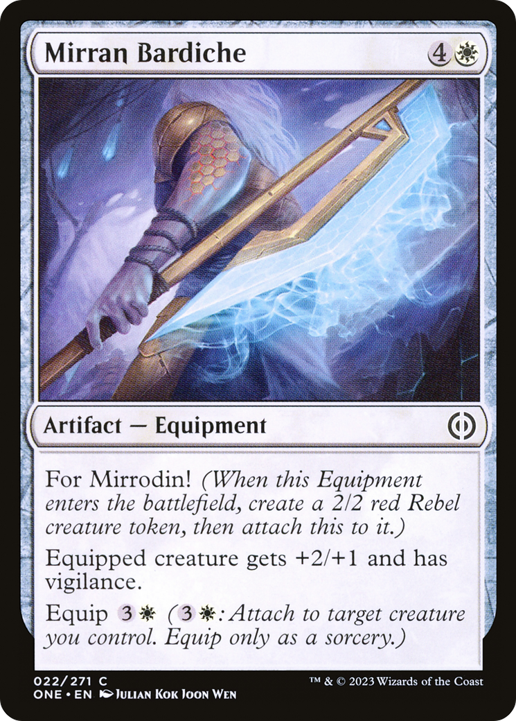 Mirran Bardiche [Phyrexia: All Will Be One] | Good Games Adelaide SA