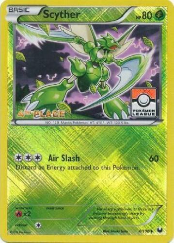 Scyther 4 108 Pokemon League 4th Place 004/108 (League & Championship Cards)  - Reverse Holofoil | Good Games Adelaide SA