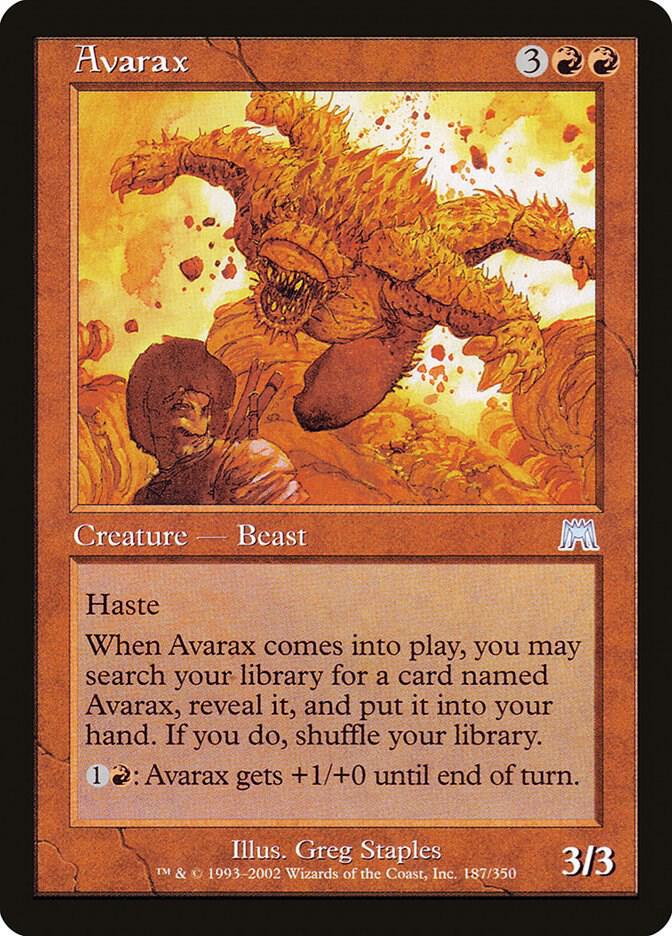 Avarax 187 (Onslaught)  - Foil | Good Games Adelaide SA