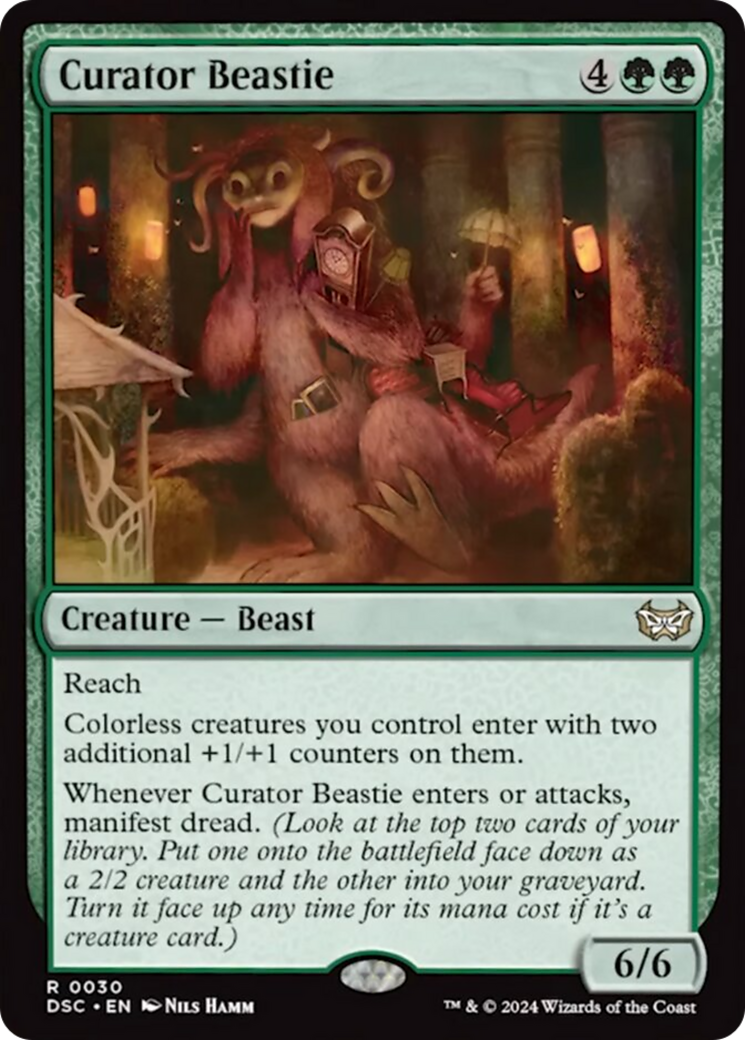 Curator Beastie (Extended Art) [Duskmourn: House of Horror Commander] | Good Games Adelaide SA