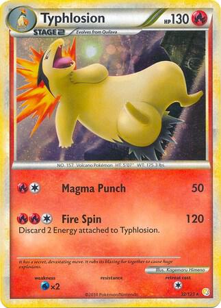 Typhlosion 32 123 Cosmos Holo 032/123 (Deck Exclusives)  - Holofoil | Good Games Adelaide SA