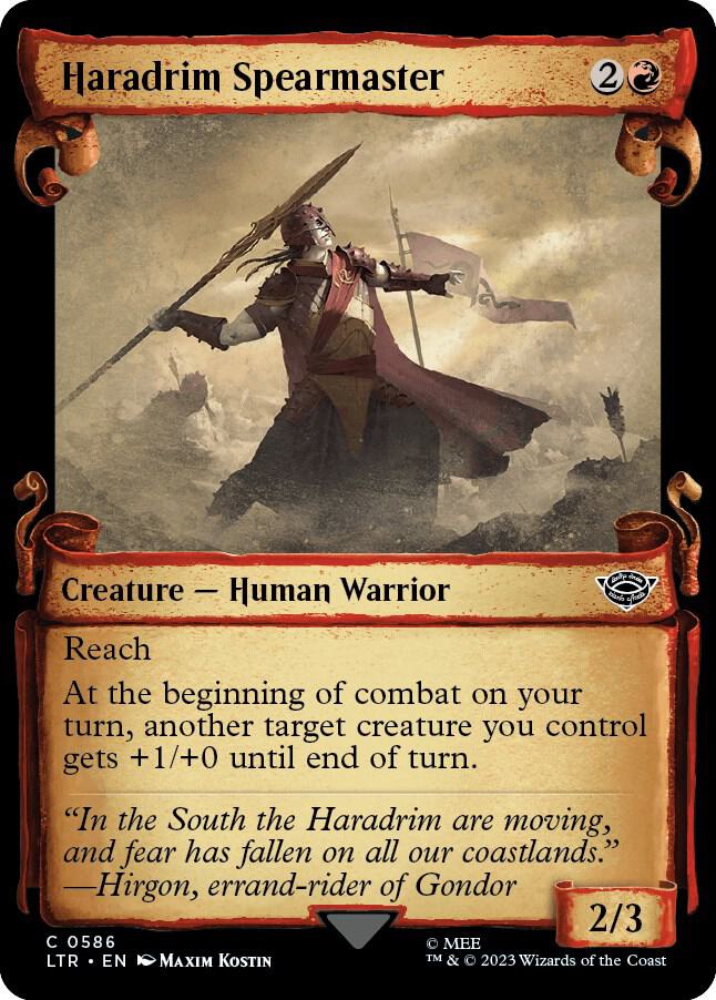 Haradrim Spearmaster 586 (Universes Beyond: The Lord of the Rings: Tales of Middle-earth)  - Showcase Scroll | Good Games Adelaide SA