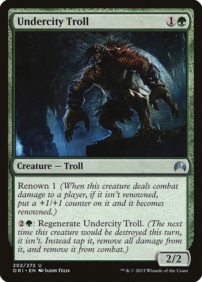 Undercity Troll 202 (Magic Origins)  - Foil | Good Games Adelaide SA
