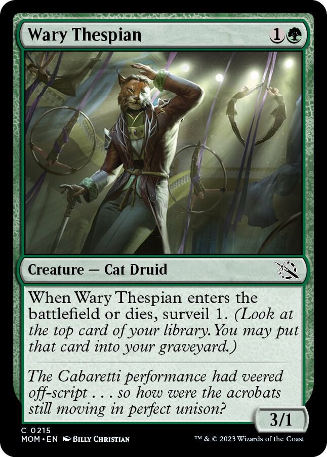 Wary Thespian 215 (March of the Machine)  - Foil | Good Games Adelaide SA