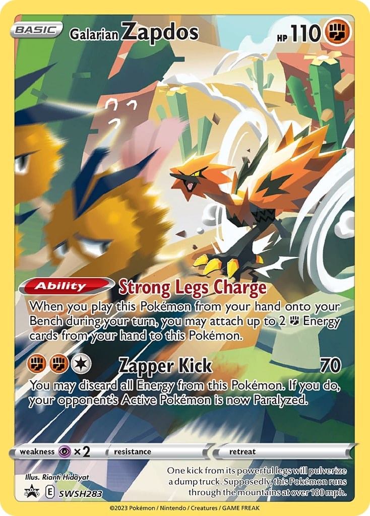 Galarian Zapdos (SWSH283) [Sword & Shield: Black Star Promos] | Good Games Adelaide SA