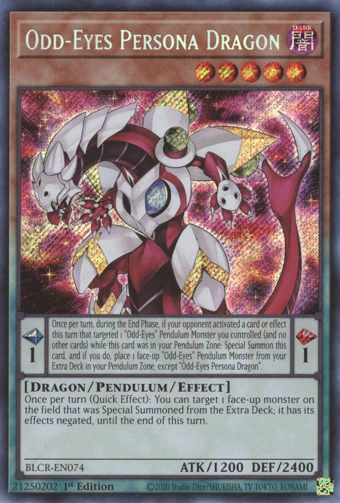 Odd-Eyes Persona Dragon [BLCR-EN074] Secret Rare | Good Games Adelaide SA