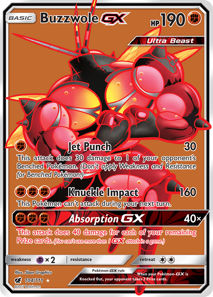 Buzzwole GX (104/111) [Sun & Moon: Crimson Invasion] | Good Games Adelaide SA