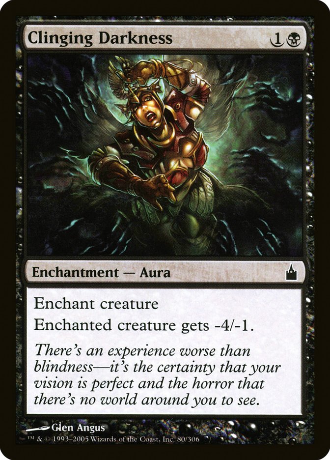Clinging Darkness 80/306 (Ravnica: City of Guilds)  - Foil | Good Games Adelaide SA