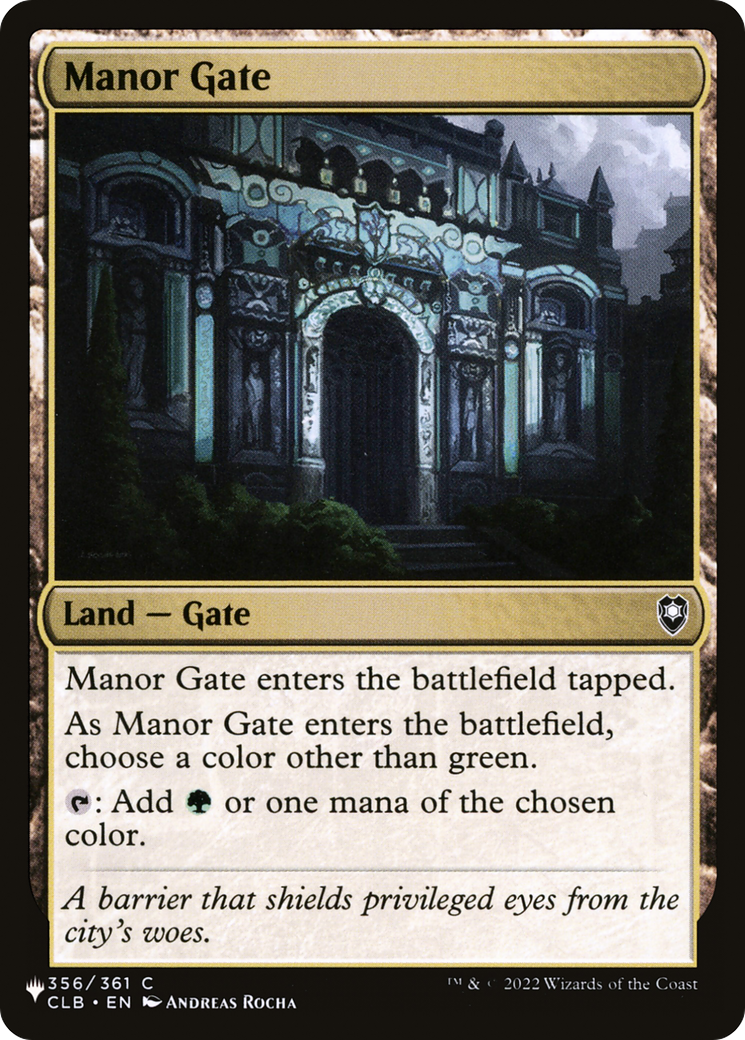 Manor Gate [The List] | Good Games Adelaide SA