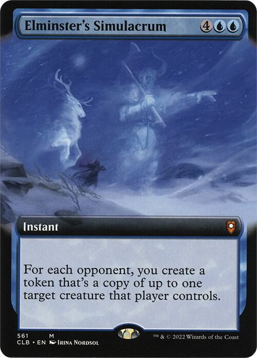 Elminsters Simulacrum Extended Art 561 (Commander Legends: Battle for Baldur's Gate)  | Good Games Adelaide SA
