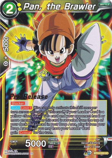 Pan, the Brawler (BT14-100) [Cross Spirits Prerelease Promos] | Good Games Adelaide SA