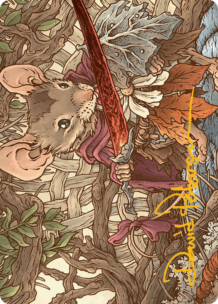 Mabel, Heir to Cragflame Art Card (Gold-Stamped Signature) [Bloomburrow Art Series] | Good Games Adelaide SA