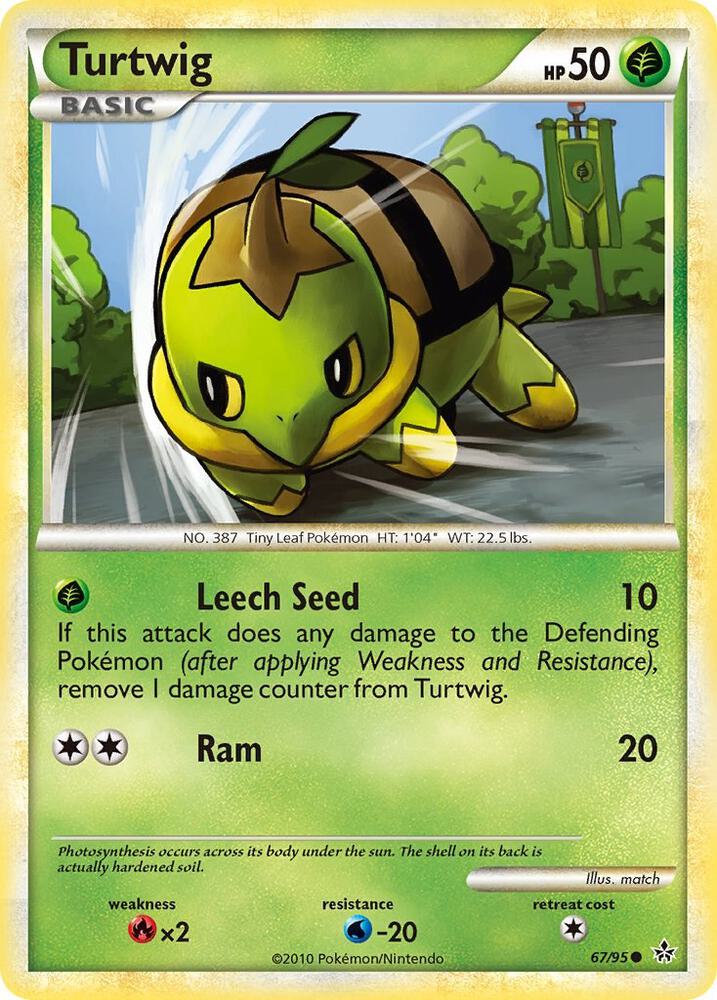 Turtwig 67/95 (Unleashed)  - Reverse Holofoil | Good Games Adelaide SA