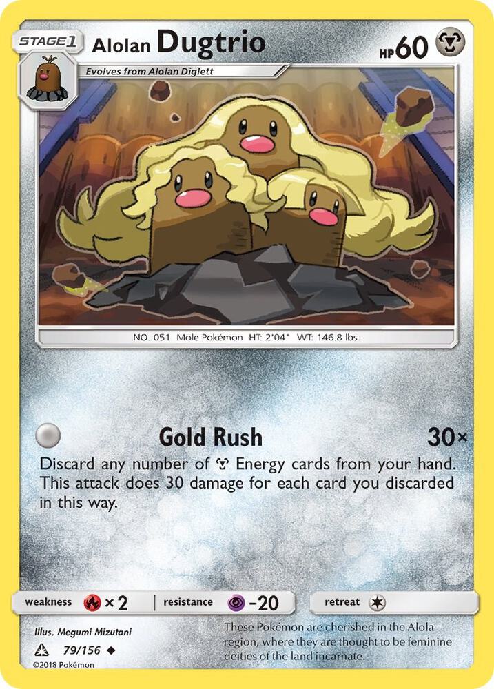 Alolan Dugtrio 79/156 (SM - Ultra Prism)  | Good Games Adelaide SA