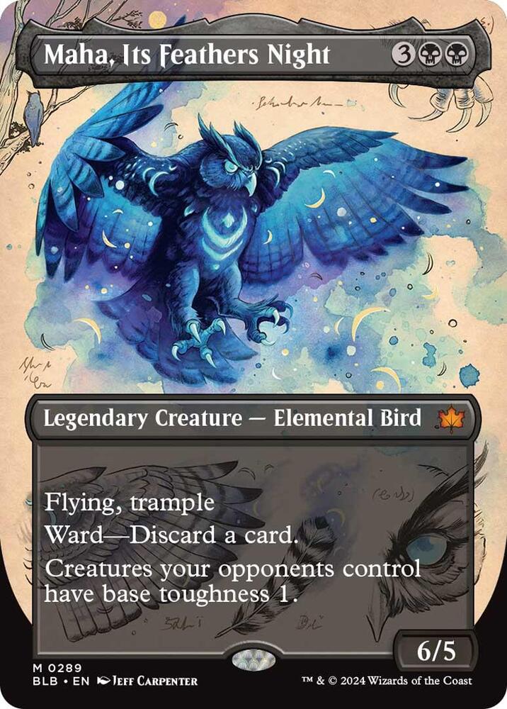 Maha, Its Feathers Night 289 (Bloomburrow)  - Foil | Good Games Adelaide SA