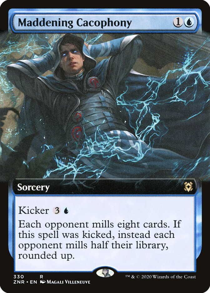 Maddening Cacophony (Extended Art) [Zendikar Rising] | Good Games Adelaide SA