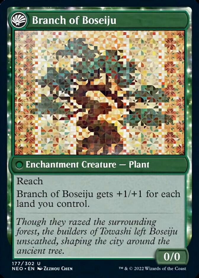 Boseiju Reaches Skyward // Branch of Boseiju [Kamigawa: Neon Dynasty] | Good Games Adelaide SA