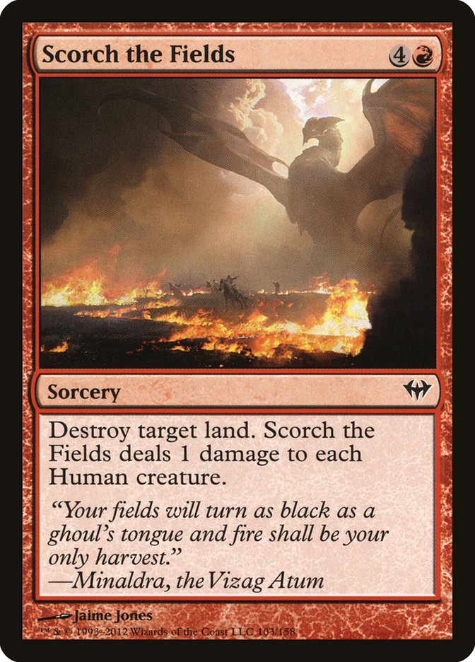Scorch the Fields 103 (Dark Ascension)  - Foil | Good Games Adelaide SA