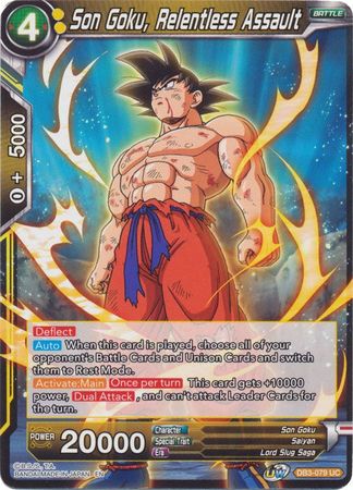 Son Goku, Relentless Assault [DB3-079] | Good Games Adelaide SA