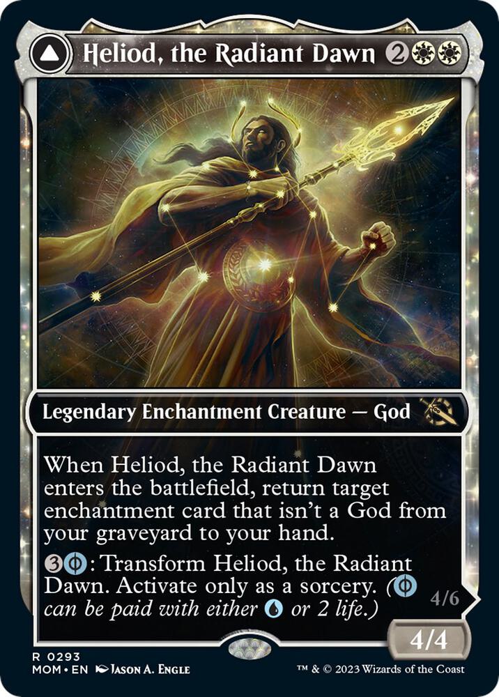 Heliod, the Radiant Dawn // Heliod, the Warped Eclipse 293 (March of the Machine)  - Showcase Foil | Good Games Adelaide SA