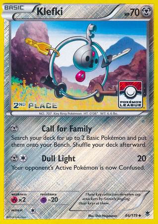 Klefki 66 119 Pokemon League 2nd Place 066/119 (League & Championship Cards)  - Reverse Holofoil | Good Games Adelaide SA