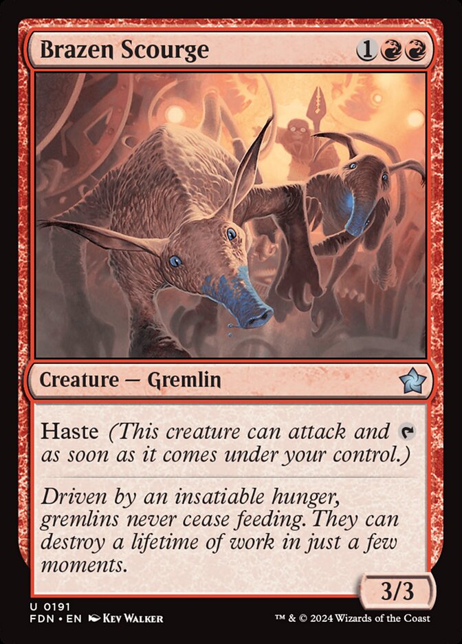 Brazen Scourge 191 (Foundations)  - Foil | Good Games Adelaide SA