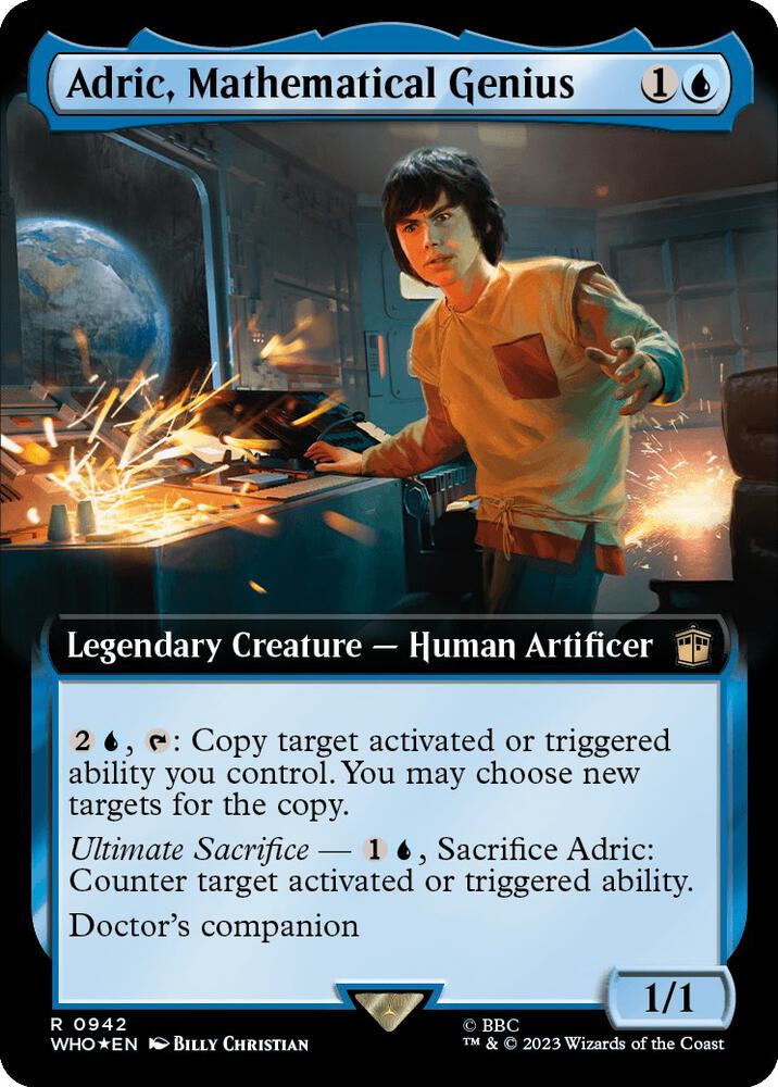Adric, Mathematical Genius 942 (Universes Beyond: Doctor Who)  - Foil | Good Games Adelaide SA