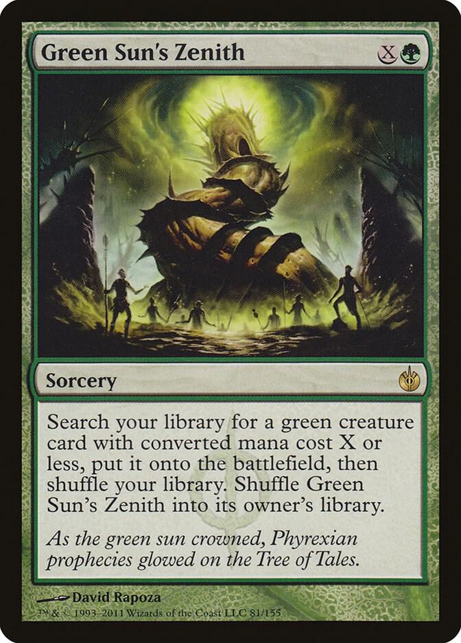 Green Sun's Zenith 81 (Mirrodin Besieged)  - Foil | Good Games Adelaide SA