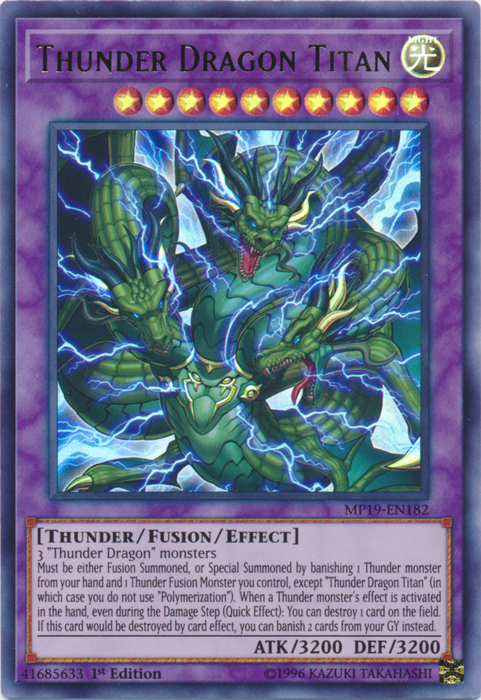 Thunder Dragon Titan [MP19-EN182] Ultra Rare | Good Games Adelaide SA