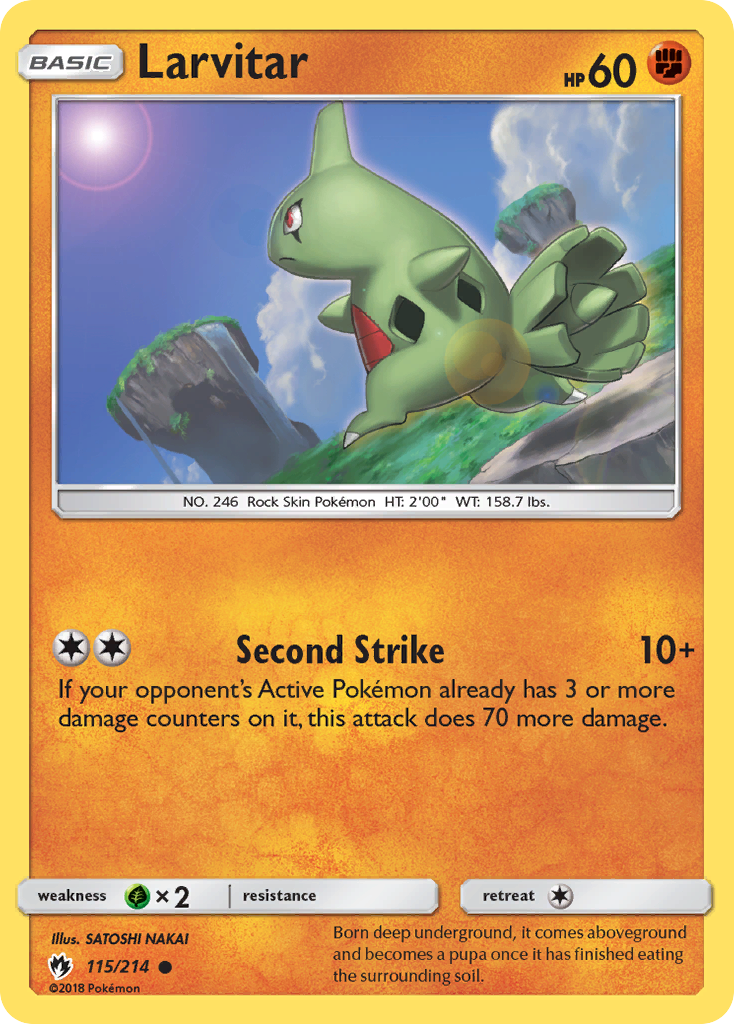 Larvitar (115/214) [Sun & Moon: Lost Thunder] | Good Games Adelaide SA