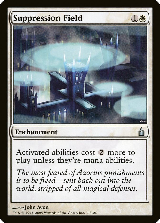 Suppression Field 31/306 (Ravnica: City of Guilds)  - Foil | Good Games Adelaide SA