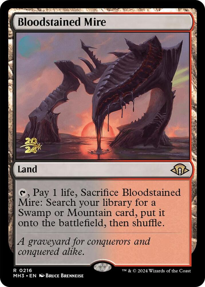 Bloodstained Mire 216 (Prerelease Cards)  - Foil | Good Games Adelaide SA