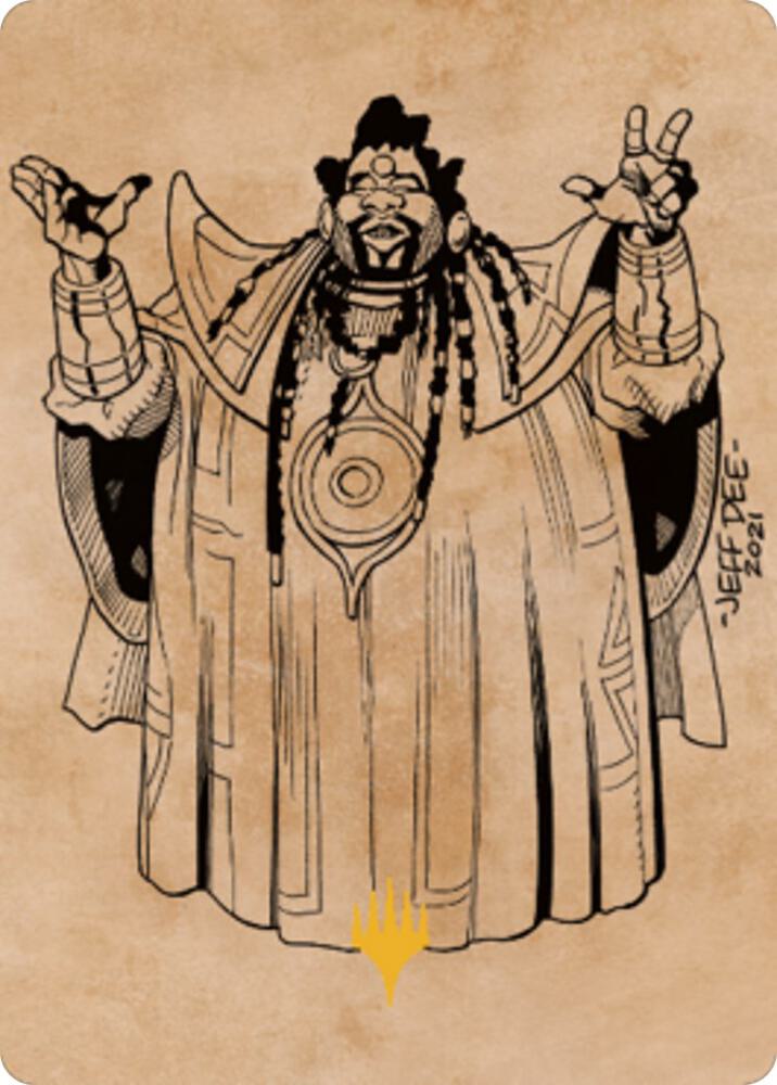 Alaundo the Seer Art Card Gold Stamped 61 (Art Series: Commander Legends: Battle for Baldur's Gate)  | Good Games Adelaide SA