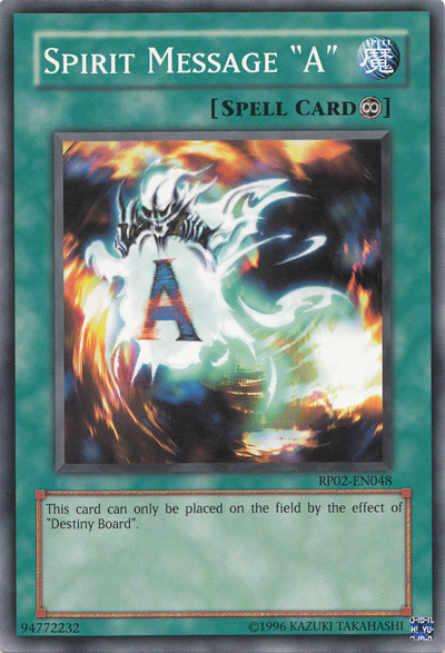 Spirit Message "A" [RP02-EN048] Common | Good Games Adelaide SA