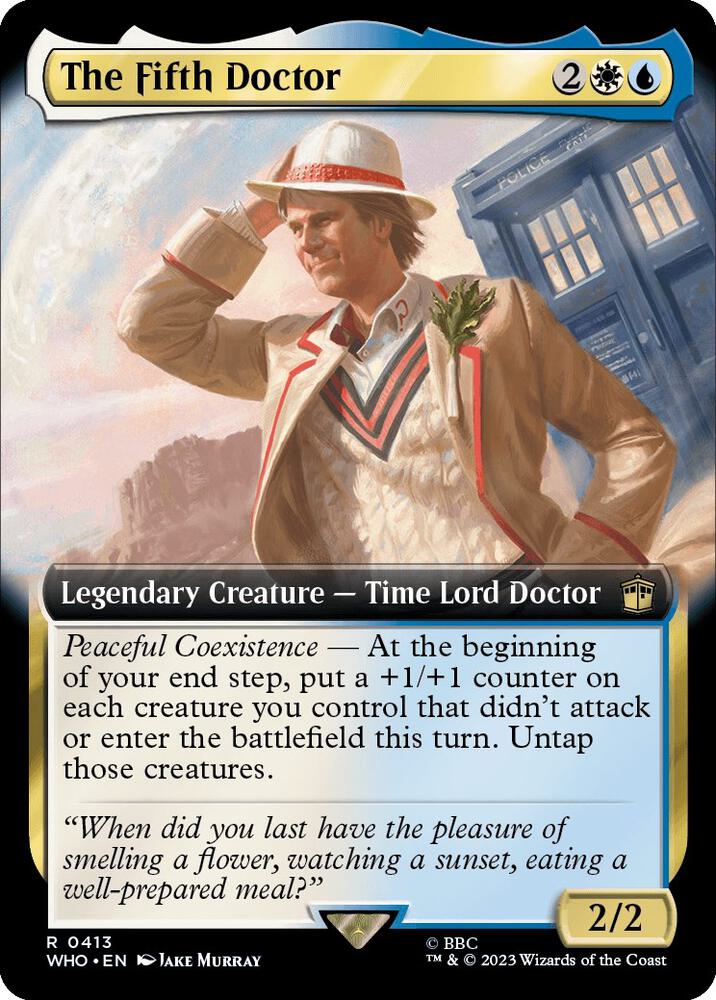 The Fifth Doctor 413 (Universes Beyond: Doctor Who)  - Foil | Good Games Adelaide SA