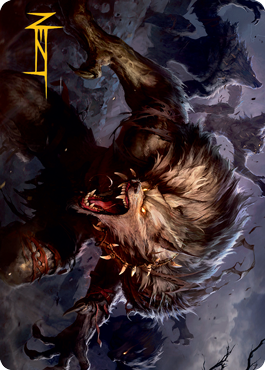Village Reavers Art Card (Gold-Stamped Signature) [Innistrad: Midnight Hunt Art Series] | Good Games Adelaide SA