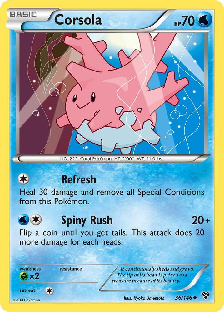 Corsola 36/146 (XY Base Set)  | Good Games Adelaide SA