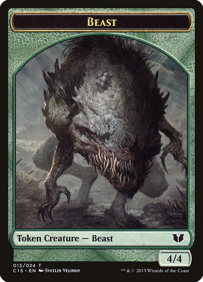 Beast // Snake Double Sided Token 13 // 17 (Commander 2015)  | Good Games Adelaide SA