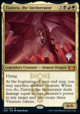 Ziatora, the Incinerator (Promo Pack) [Streets of New Capenna Promos] | Good Games Adelaide SA