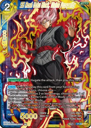 SS Rose Goku Black, Divine Prosperity (Gold Stamped) [P-206] | Good Games Adelaide SA