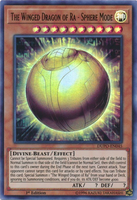 The Winged Dragon of Ra - Sphere Mode [DUPO-EN045] Ultra Rare | Good Games Adelaide SA