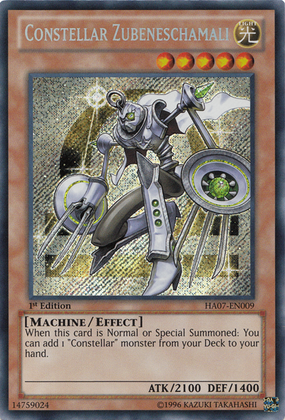 Constellar Zubeneschamali [HA07-EN009] Secret Rare | Good Games Adelaide SA