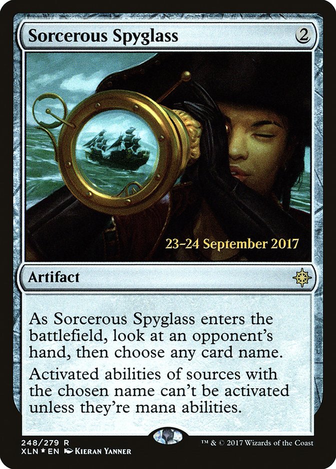 Sorcerous Spyglass [Ixalan Promos] | Good Games Adelaide SA