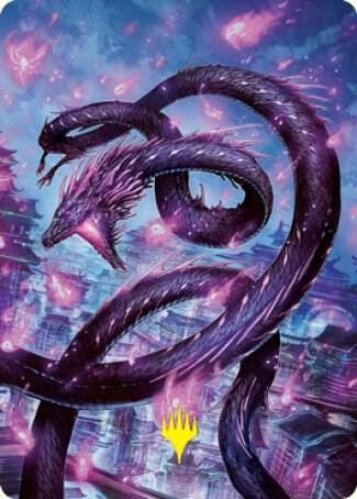 Junji the Midnight Sky Art Card 58 81 Gold Stamped Signature 58 (Art Series: Kamigawa: Neon Dynasty)  | Good Games Adelaide SA