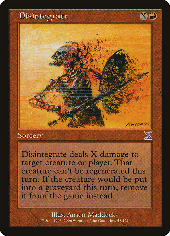 Disintegrate 58 (Timeshifted)  - Foil | Good Games Adelaide SA