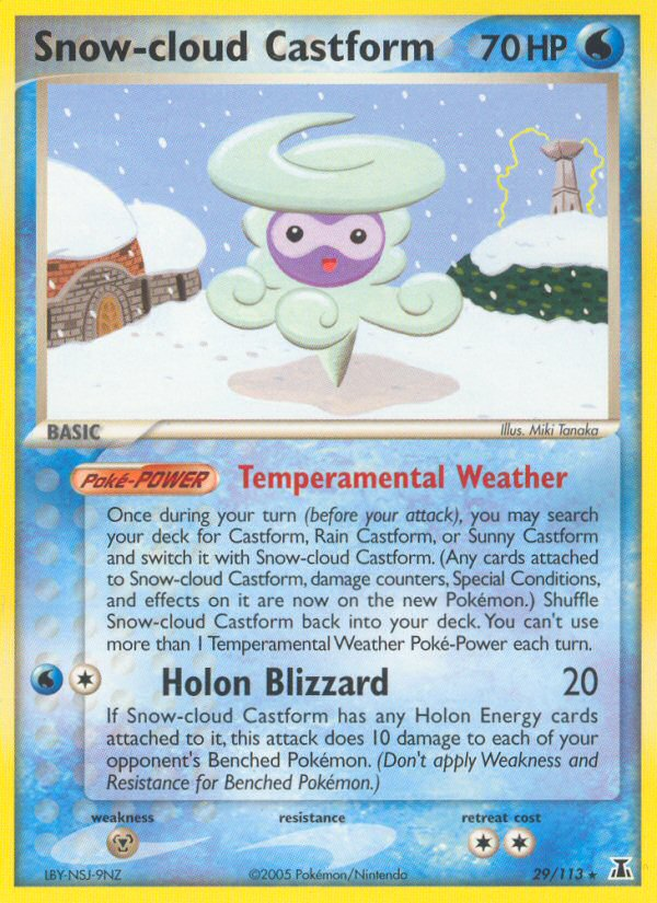 Snow-cloud Castform (29/113) [EX: Delta Species] | Good Games Adelaide SA