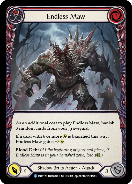 Endless Maw (Red) [MON126] 1st Edition Normal | Good Games Adelaide SA