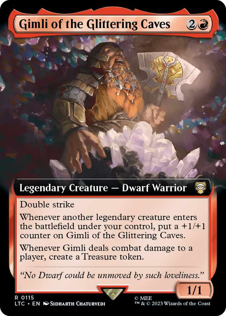 Gimli of the Glittering Caves (Extended Art) [The Lord of the Rings: Tales of Middle-Earth Commander] | Good Games Adelaide SA